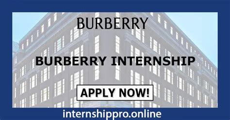 burberry intern|burberry summer internship.